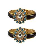 Maroon Stone Acrylic-Brass Bangle