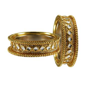 Golden Stone Brass Bangle 2