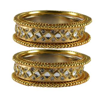 Golden Stone Brass Bangle 1