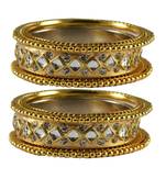 Golden Stone Brass Bangle