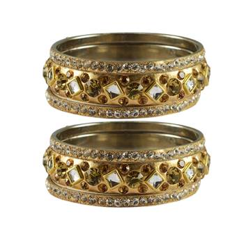 Golden Stone Brass Bangle 1