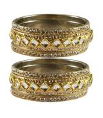 Golden Stone Brass Bangle