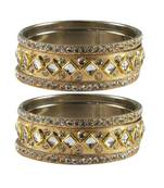 Golden Stone Brass Bangle
