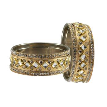 Golden Stone Brass Bangle 2