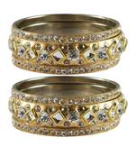 Golden Stone Brass Bangle