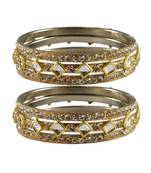 Golden Stone Brass Bangle