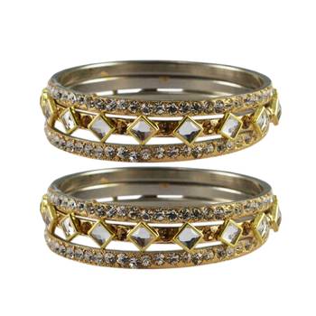 Golden Stone Brass Bangle 1