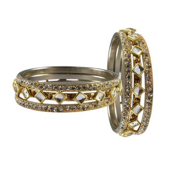 Golden Stone Brass Bangle 2