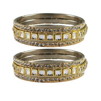 Golden Stone Brass Bangle 1