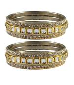 Golden Stone Brass Bangle