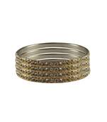 Golden Stone Brass Bangle