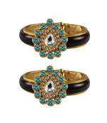 Maroon Stone Acrylic-Brass Bangle