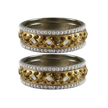 Golden Stone Brass Bangle 1