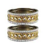 Golden Stone Brass Bangle