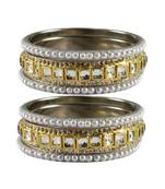 Golden Stone Brass Bangle