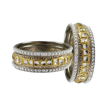 Golden Stone Brass Bangle 2