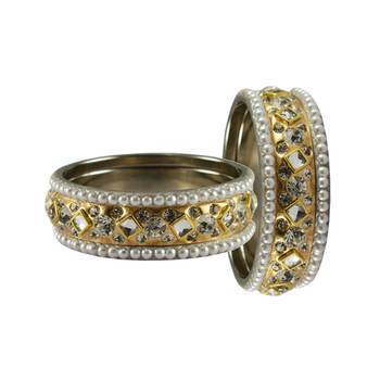 Golden Stone Brass Bangle 2
