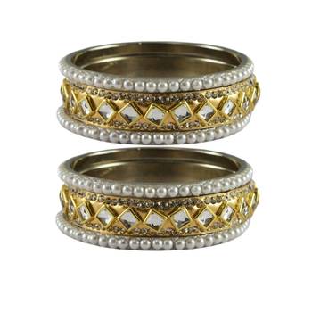 Golden Stone Brass Bangle 1