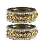 Golden Stone Brass Bangle