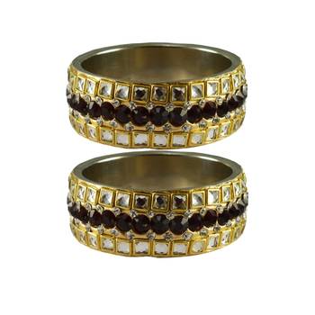 Golden Stone Brass Bangle 1