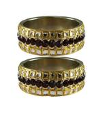 Golden Stone Brass Bangle