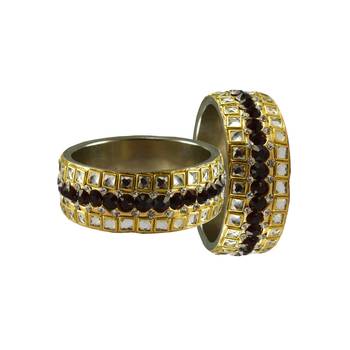 Golden Stone Brass Bangle 2