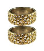 Golden Stone Brass Bangle