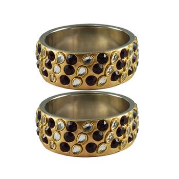 Golden Stone Brass Bangle 1