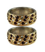 Golden Stone Brass Bangle