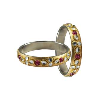 Golden Stone Brass Bangle 2