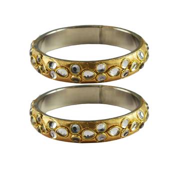Golden Stone Brass Bangle 1