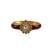 Maroon Stone Acrylic-Brass Bangle