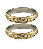 Golden Stone Brass Bangle