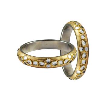 Golden Stone Brass Bangle 2