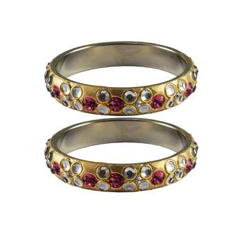 Golden Stone Brass Bangle 1