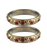 Golden Stone Brass Bangle