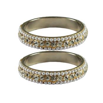 Golden Stone Brass Bangle 1