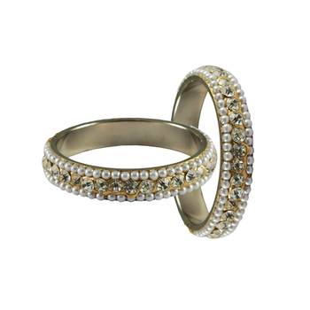 Golden Stone Brass Bangle 2