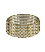 Golden Stone Brass Bangle