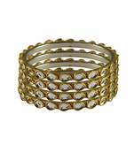 Golden Stone Brass Bangle