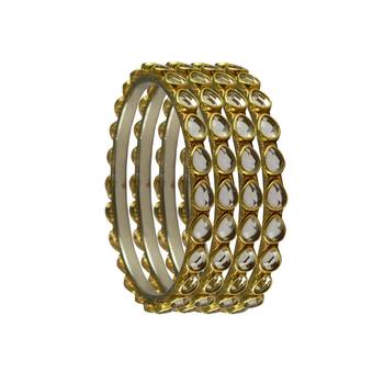 Golden Stone Brass Bangle 2