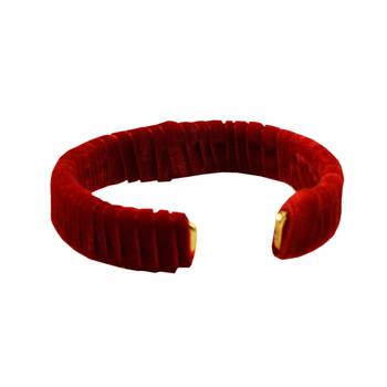 Red Plain Brass Bangle 2