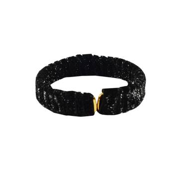 Black Plain Brass Bangle 1