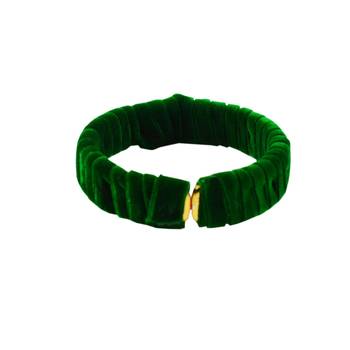 Green Plain Brass Bangle 1