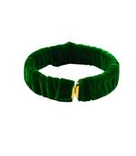 Green Plain Brass Bangle