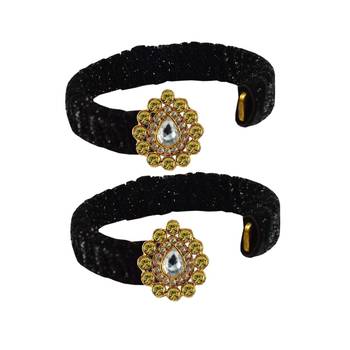 Black Stone Brass Bangle 2