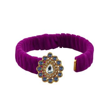Rani Stone Brass Bangle 2