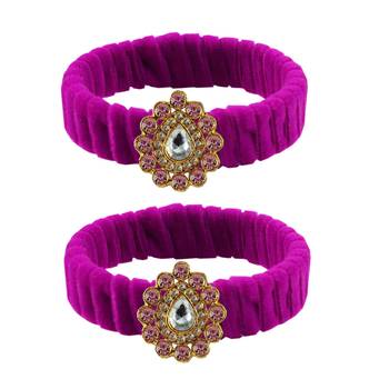 Rani Stone Brass Bangle 1