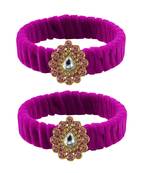 Rani Stone Brass Bangle
