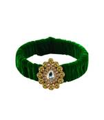 Light Green Stone Brass Bangle